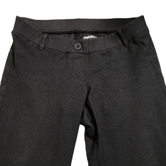 Betabrand Solid Charcoal Gray Wide Leg Wear to Work Yoga Pants Women’s Small - Picture 2 of 5